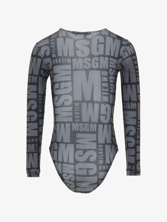 BODY NERO LOGATO MSGM