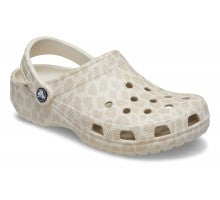CROCS BEIGE CON STAMPA ANIMALIER GLITTERATA
