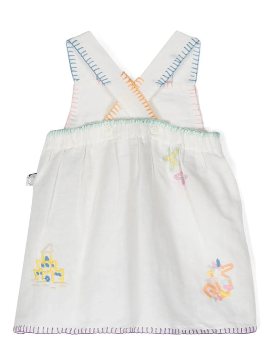 ABITO BIANCO CON RICAMO STELLA MCCARTNEY - Angel Luxury