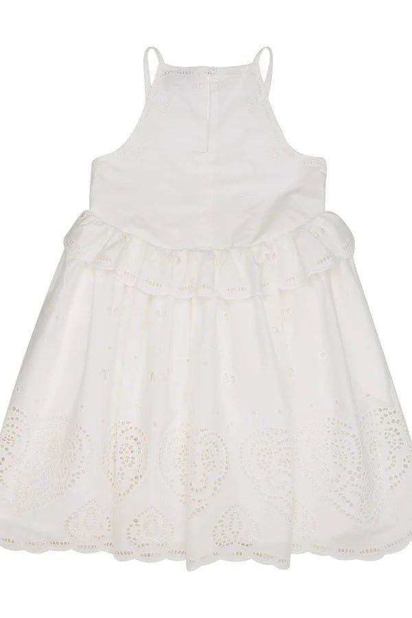 ABITO BIANCO IN PIZZO SAN GALLO STELLA - Angel Luxury