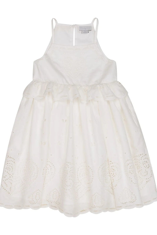 ABITO BIANCO IN PIZZO SAN GALLO STELLA - Angel Luxury