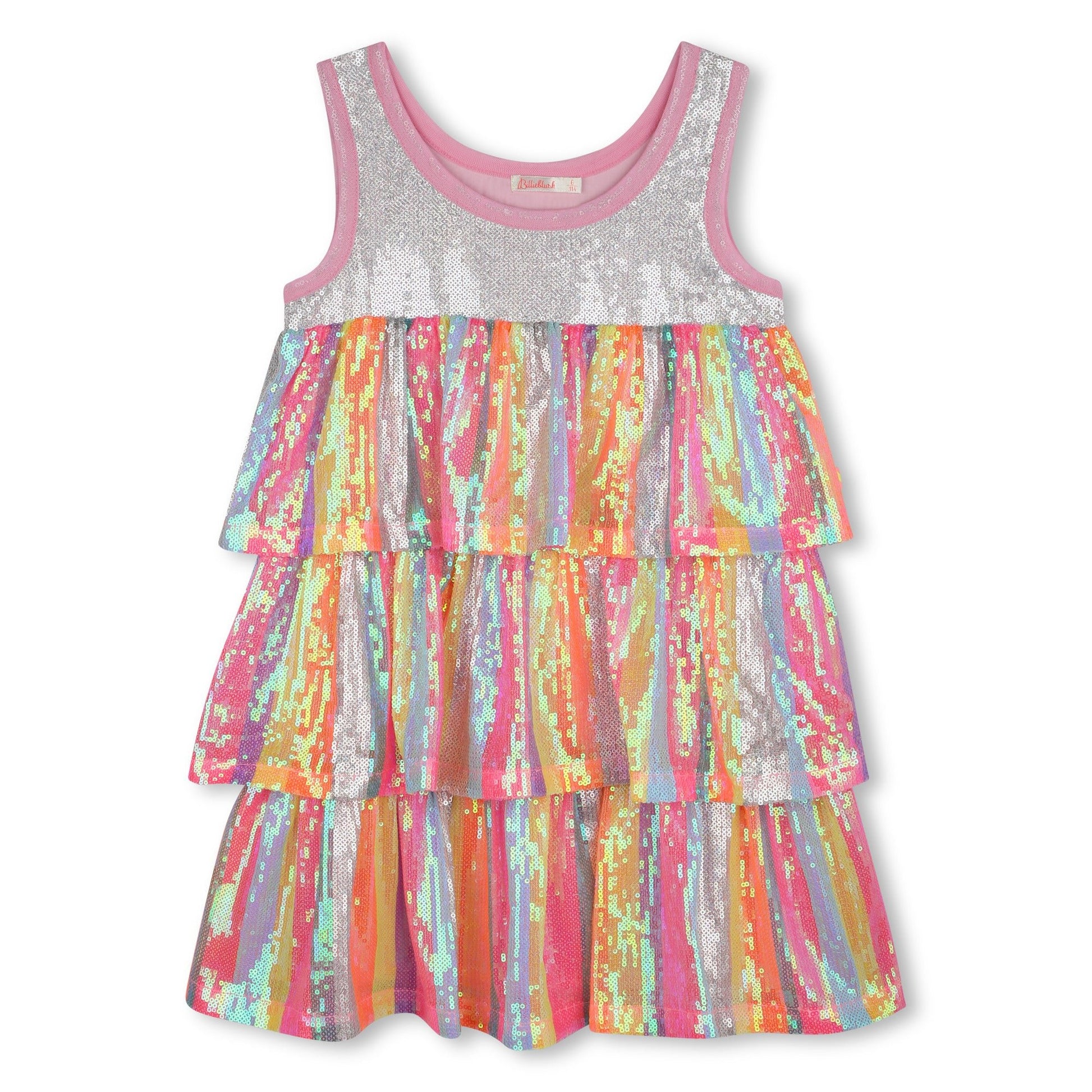 ABITO CON PAILLETTES MULTICOLOR BILLIEBLUSH - Angel Luxury