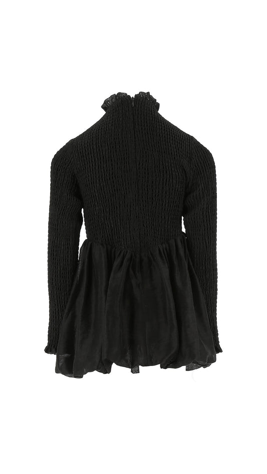 ABITO LUPETTO NERO CON CIONDOLO ORO PINKO - Angel Luxury