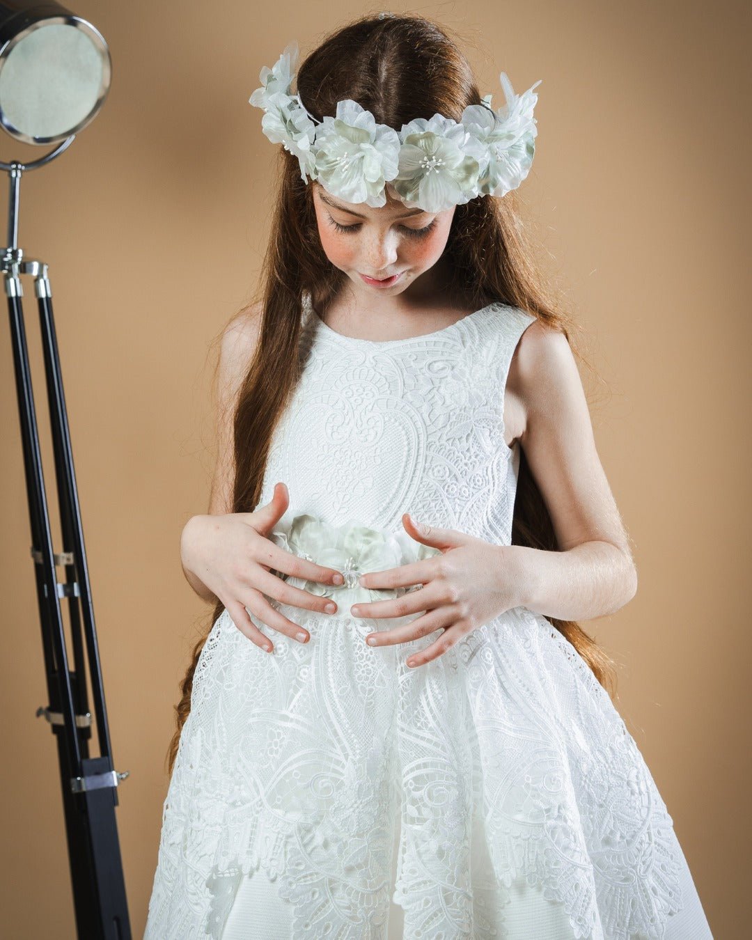ABITO MACRAME' VERDE FLO' - Angel Luxury