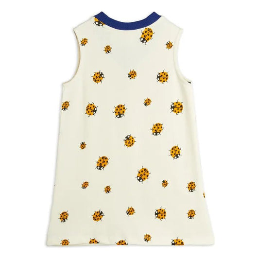 ABITO PANNA CON COCCINELLE GIALLE MINI RODINI - Angel Luxury