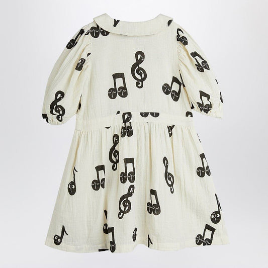 ABITO PANNA CON NOTE MUSICALI MINI RODINI - Angel Luxury