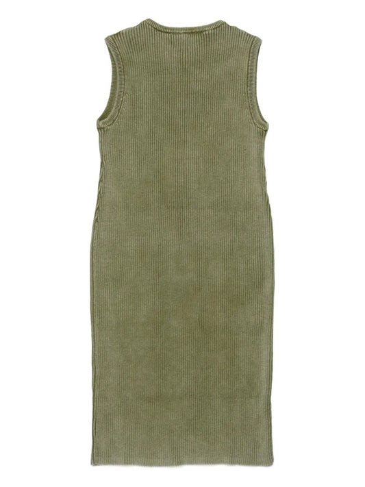 ABITO VERDE A COSTINE CON TASCHE E ZIP DIESEL - Angel Luxury