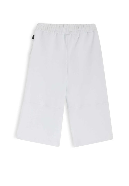 BERMUDA BIANCO CON LOGO BIANCO GCDS - Angel Luxury