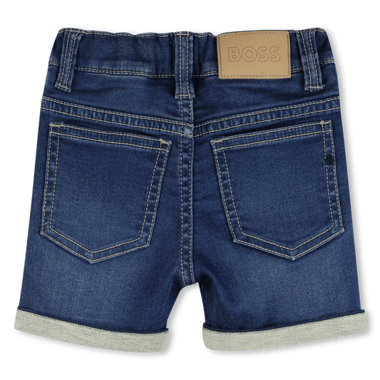 BERMUDA DI JEANS ELASTICO BLU SCURO BOSS - Angel Luxury