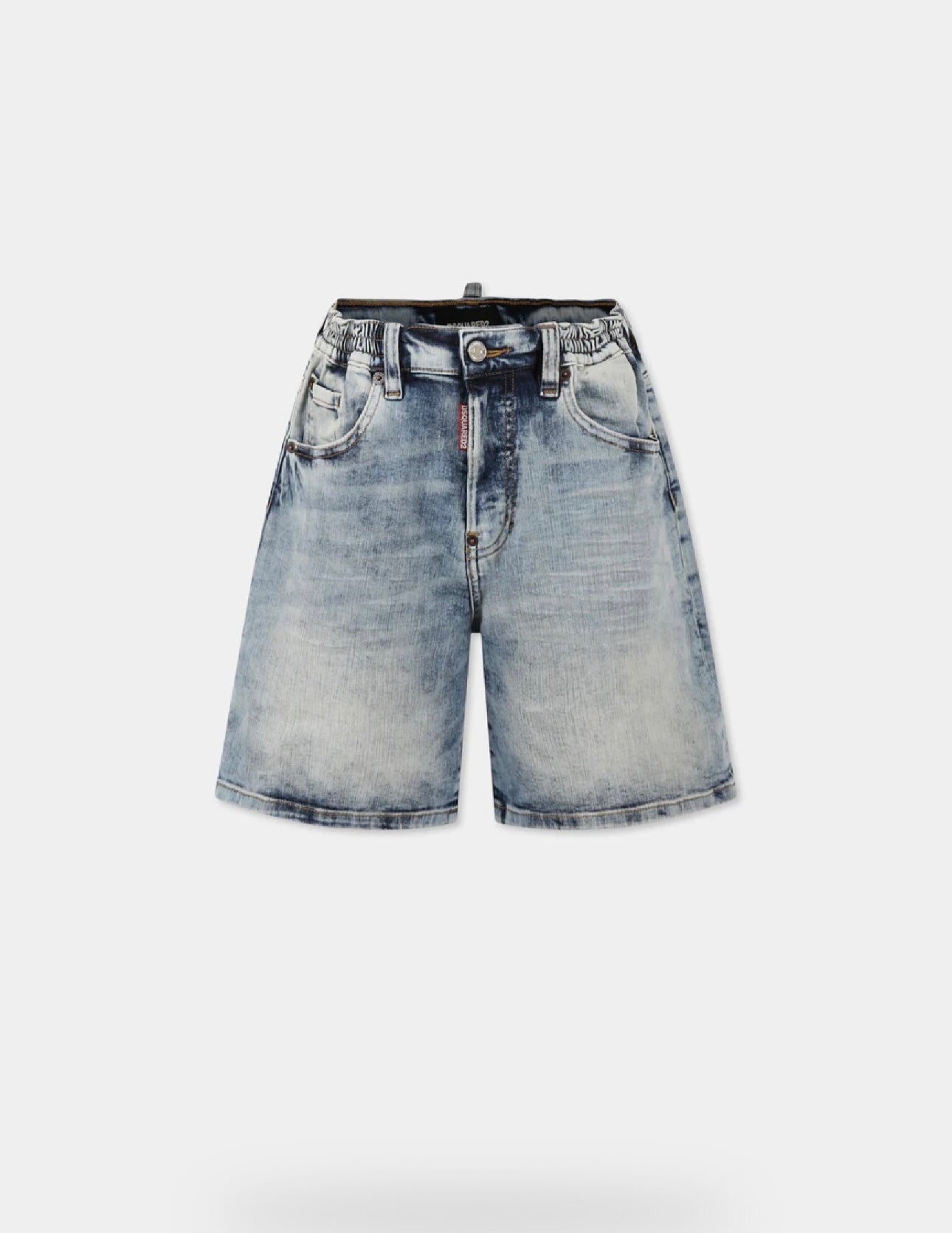 BERMUDA IN DENIM CON MOLLA DSQUARED2 - Angel Luxury