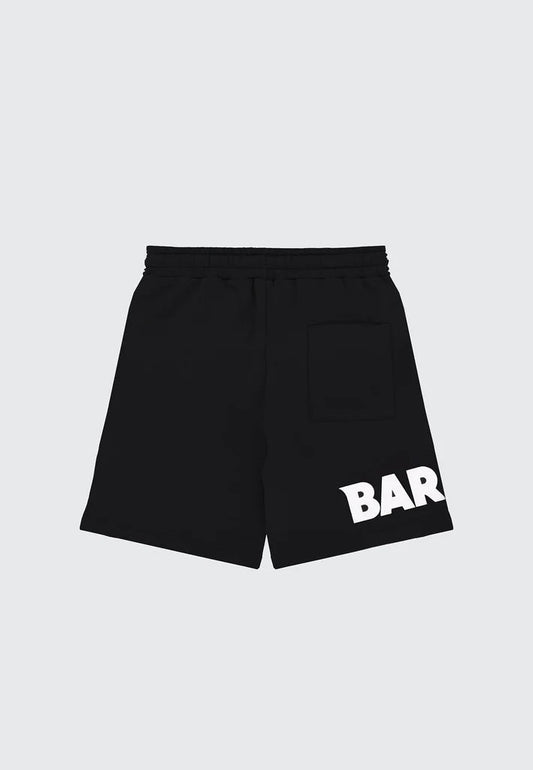 BERMUDA NERO CON LOGO BIANCO BARROW - Angel Luxury