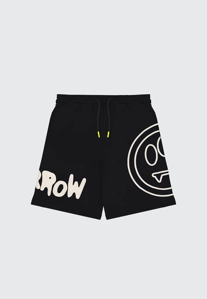 BERMUDA NERO CON LOGO BIANCO BARROW - Angel Luxury