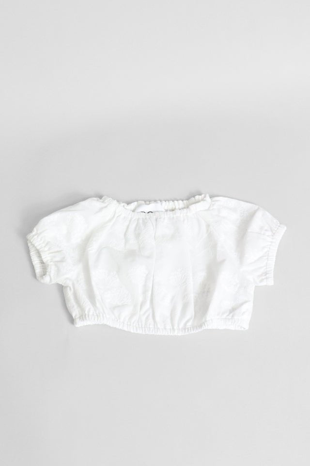Blusa corta Douuod bianca - Angel Luxury
