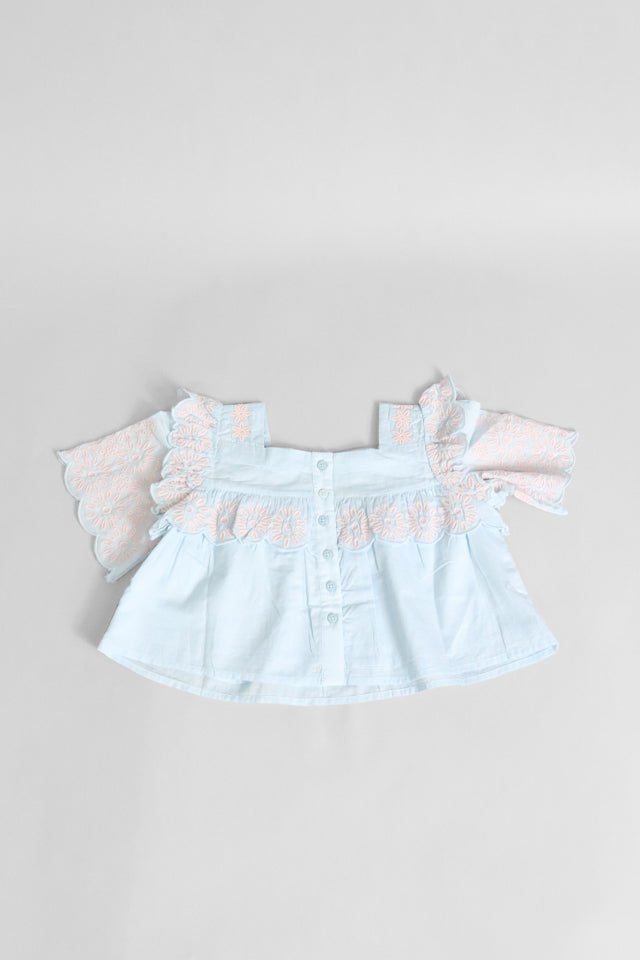 Blusa StellaMcCartney celeste - Angel Luxury