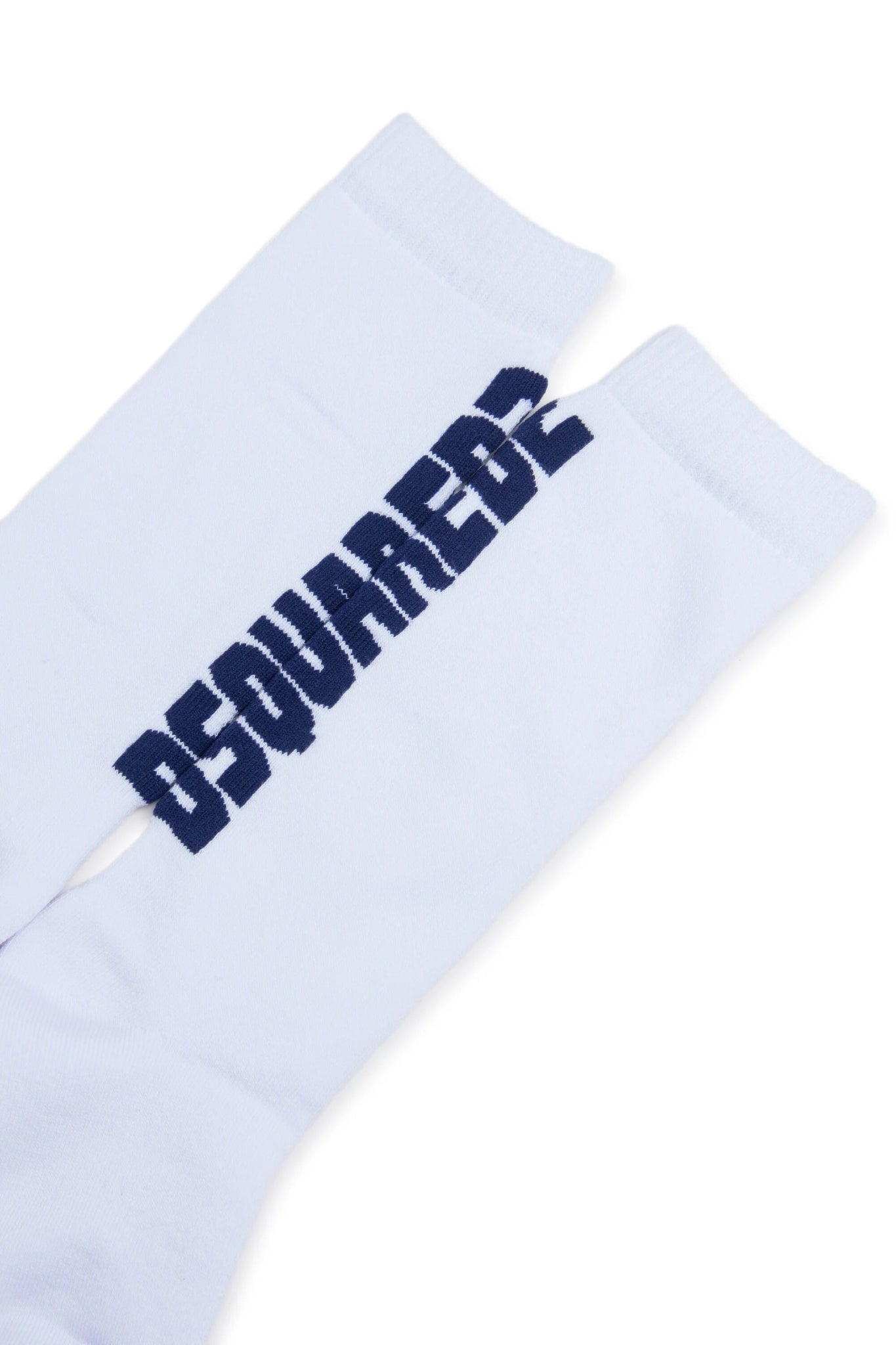 CALZINI BIANCHI CON LOGO BLU DSQUARED2 - Angel Luxury