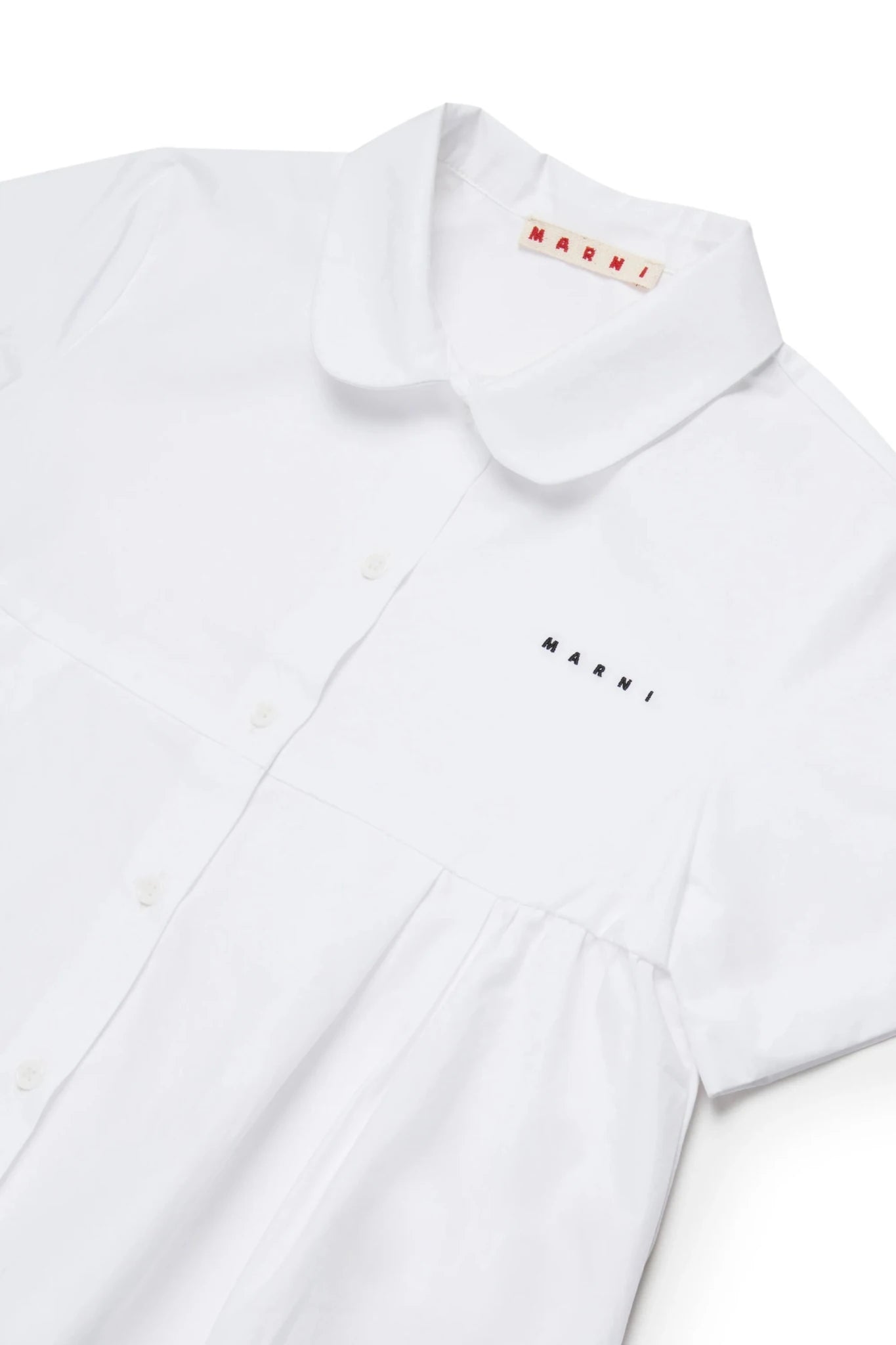 CAMICIA A MANICHE CORTE E LOGO MARNI - Angel Luxury