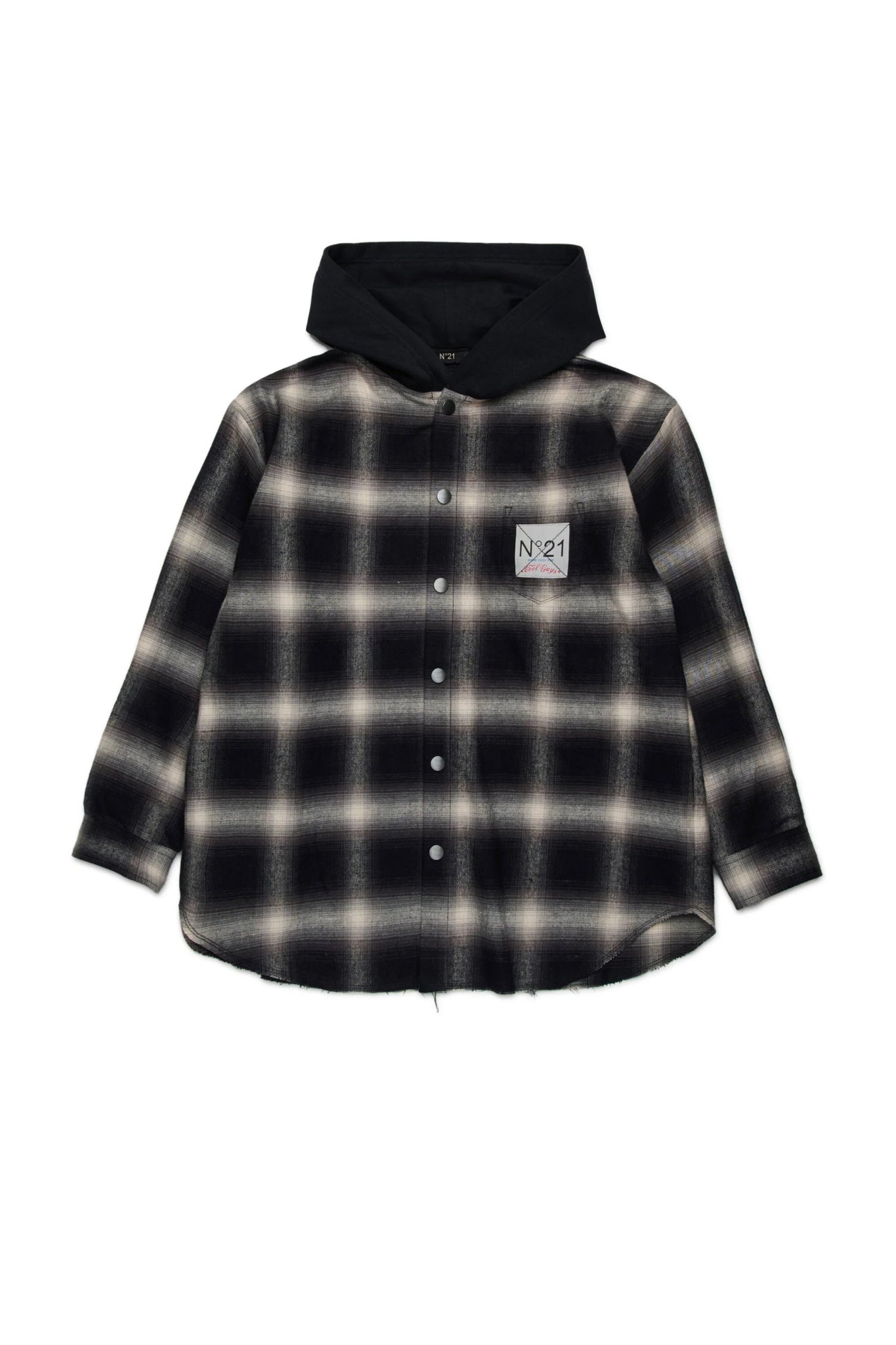 CAMICIA A QUADRI CON CAPPUCCIO N21 - Angel Luxury