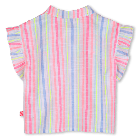 CAMICIA A RIGHE CON MANICHE ARRICCIATE BILLIEBLUSH - Angel Luxury