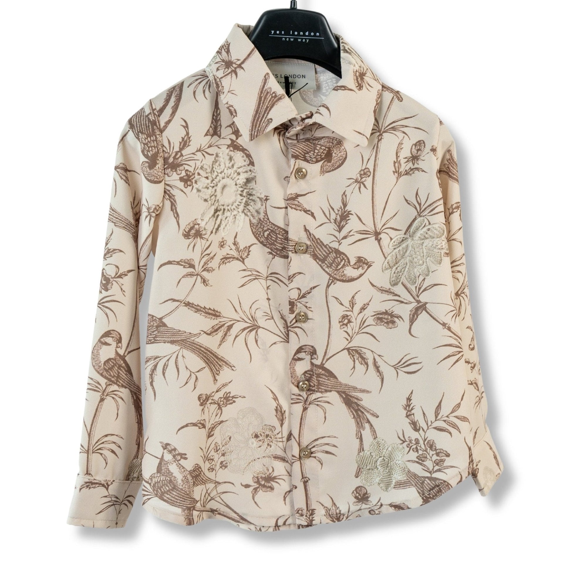 CAMICIA BEIGE YES LONDON - Angel Luxury
