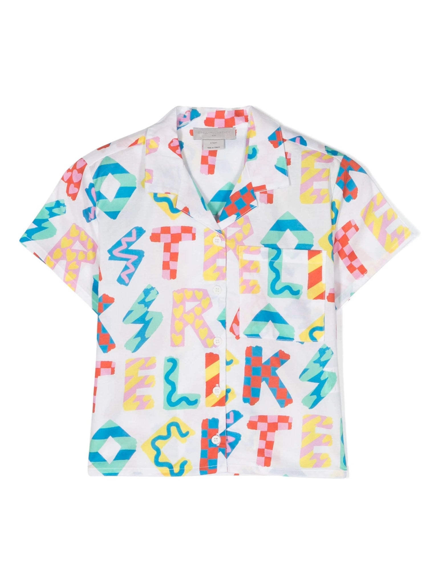 CAMICIA BIANCO/MULTICOLOR STELLA - Angel Luxury