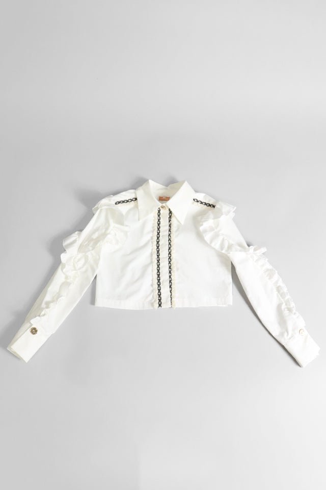 Camicia Elisabetta Franchi avorio - Angel Luxury