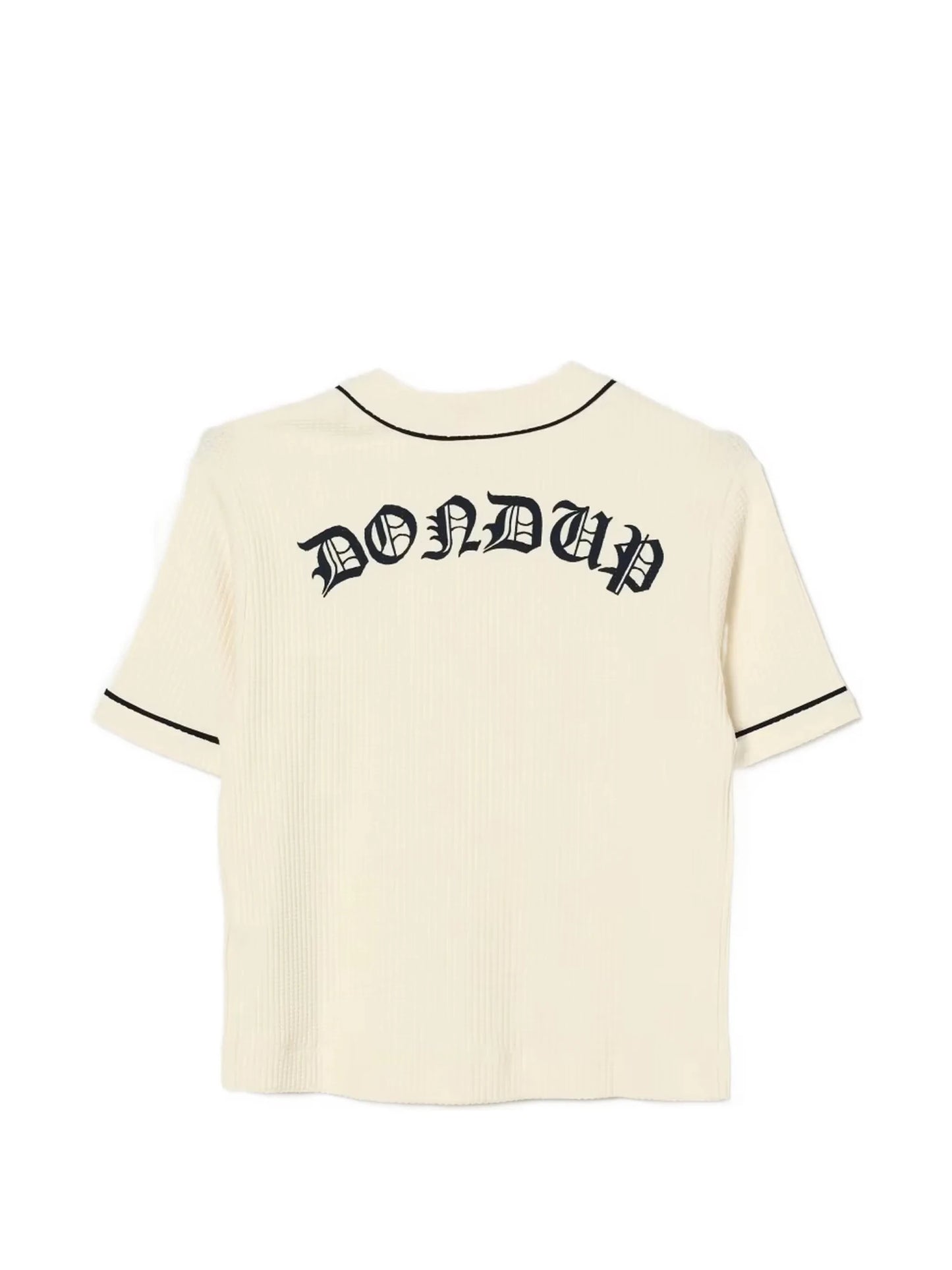 CAMICIA PANNA CON LOGO VERDE DONDUP - Angel Luxury