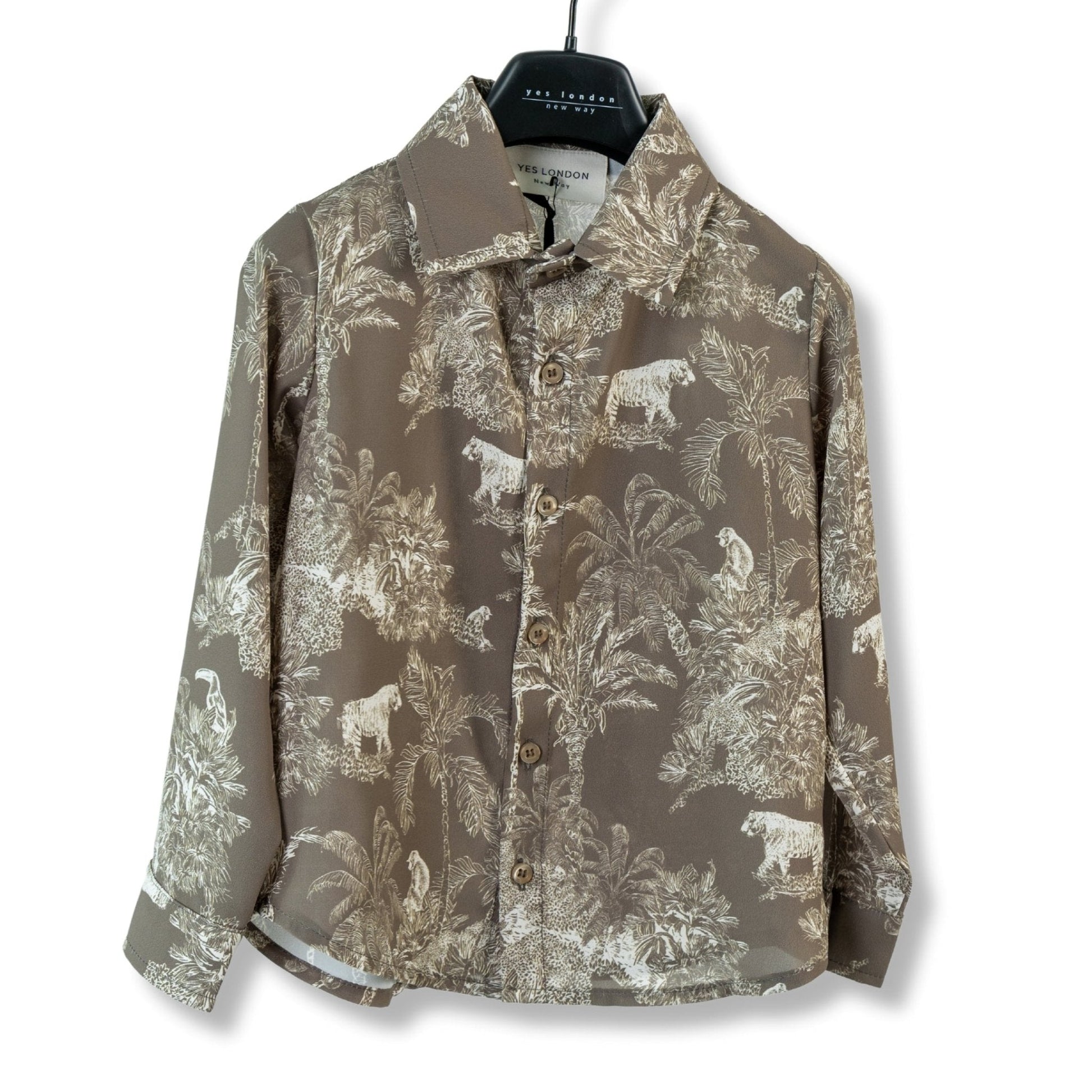 CAMICIA VERDE A FANTASIA YES LONDON - Angel Luxury