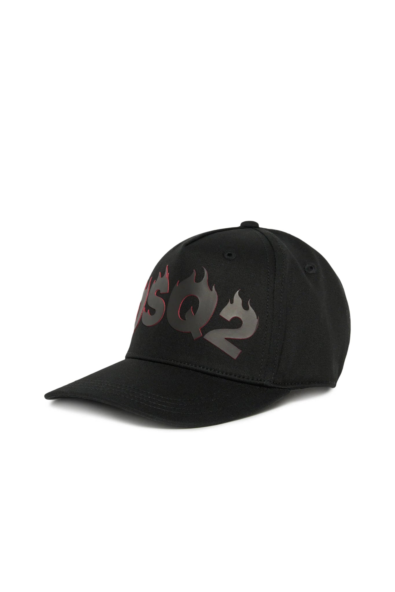 CAPPELLO NERO CON LOGO DSQUARED2 - Angel Luxury