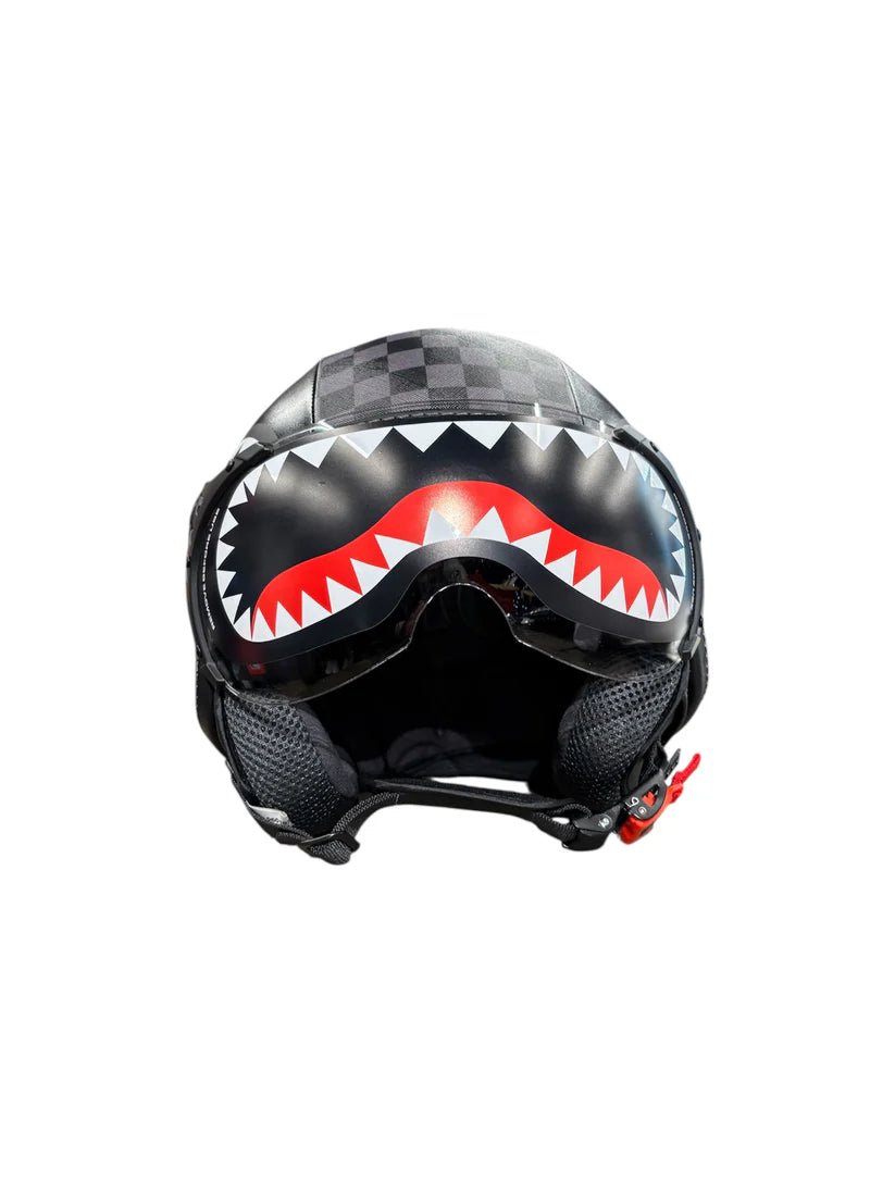 CASCO SHARKS IN PARIS HELMET GREY SPRAYGROUND - Angel Luxury