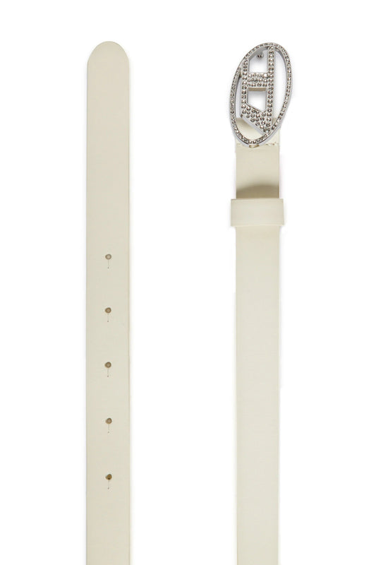CINTURA PANNA CON LOGO BRILLANTINATO DIESEL - Angel Luxury