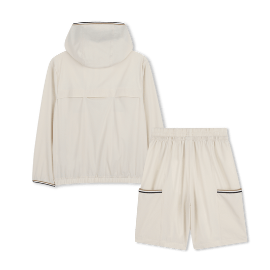 COMPLETO DI GIACCA + BERMUDA BEIGE CHIARO BOSS - Angel Luxury