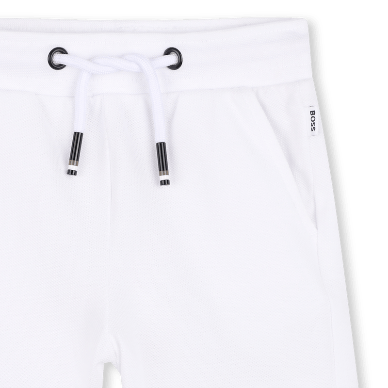 COMPLETO POLO BEIGE +BERMUDA BIANCO BOSS - Angel Luxury