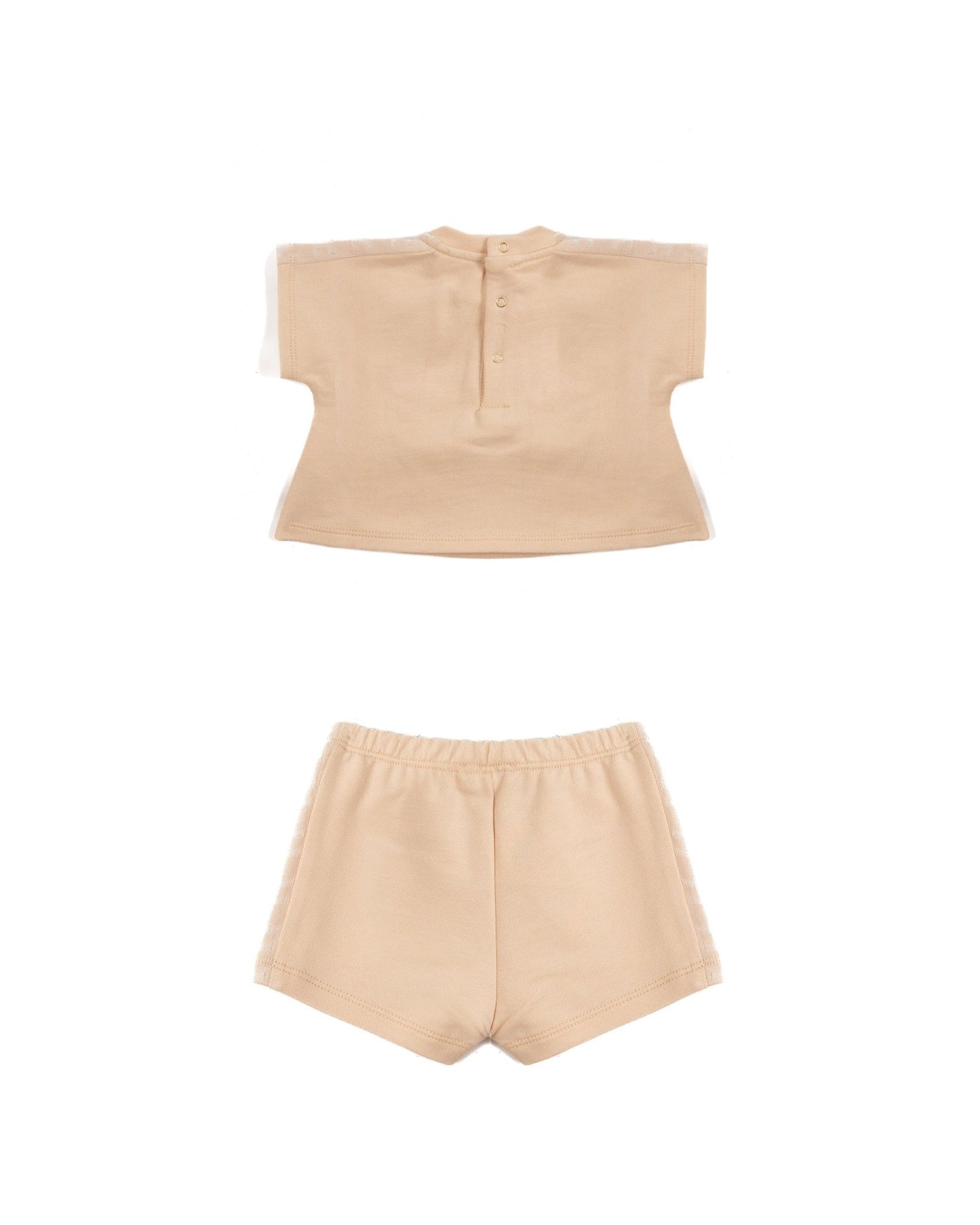 COMPLETO T - SHIRT E SHORTS ROSA ELISABETTA FRANCHI - Angel Luxury