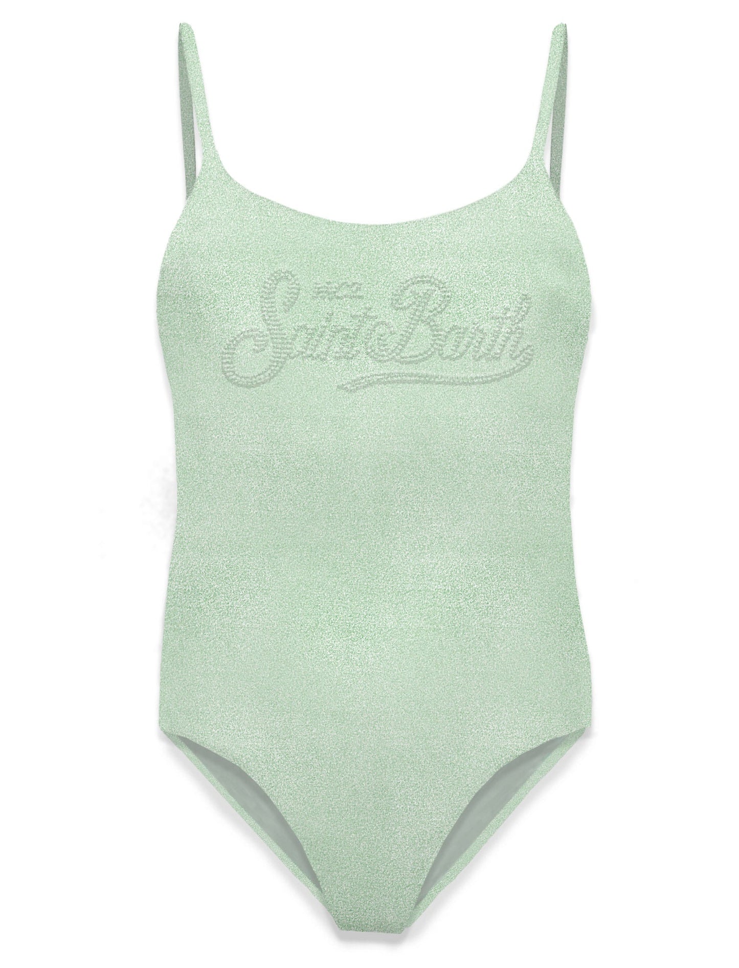 COSTME INTERO MC2 SAINT BARTH VERDE CON LOGO IN STRASS - Angel Luxury
