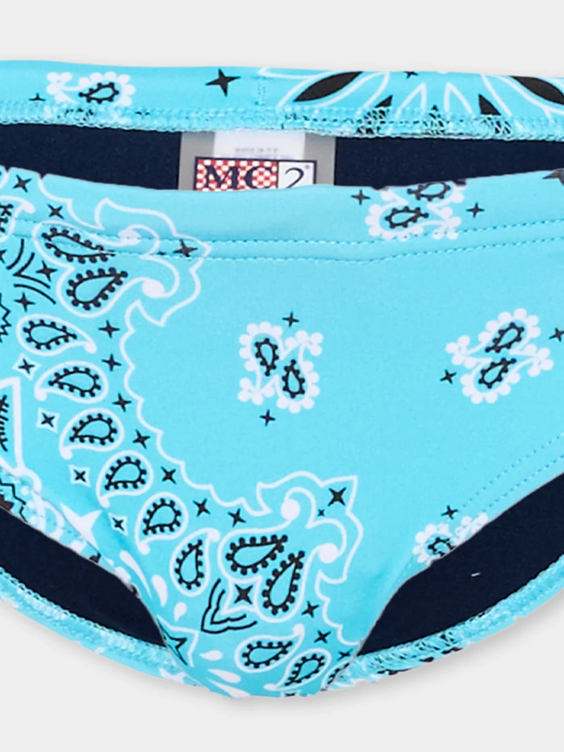 COSTUME A SLIP MC2 SAINT BARTH MODELO BANDANA AZZURRO - Angel Luxury