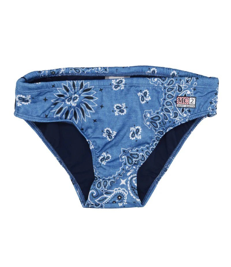 COSTUME SLIP BLU A FANTASIA MC2 SAINT BARTH - Angel Luxury