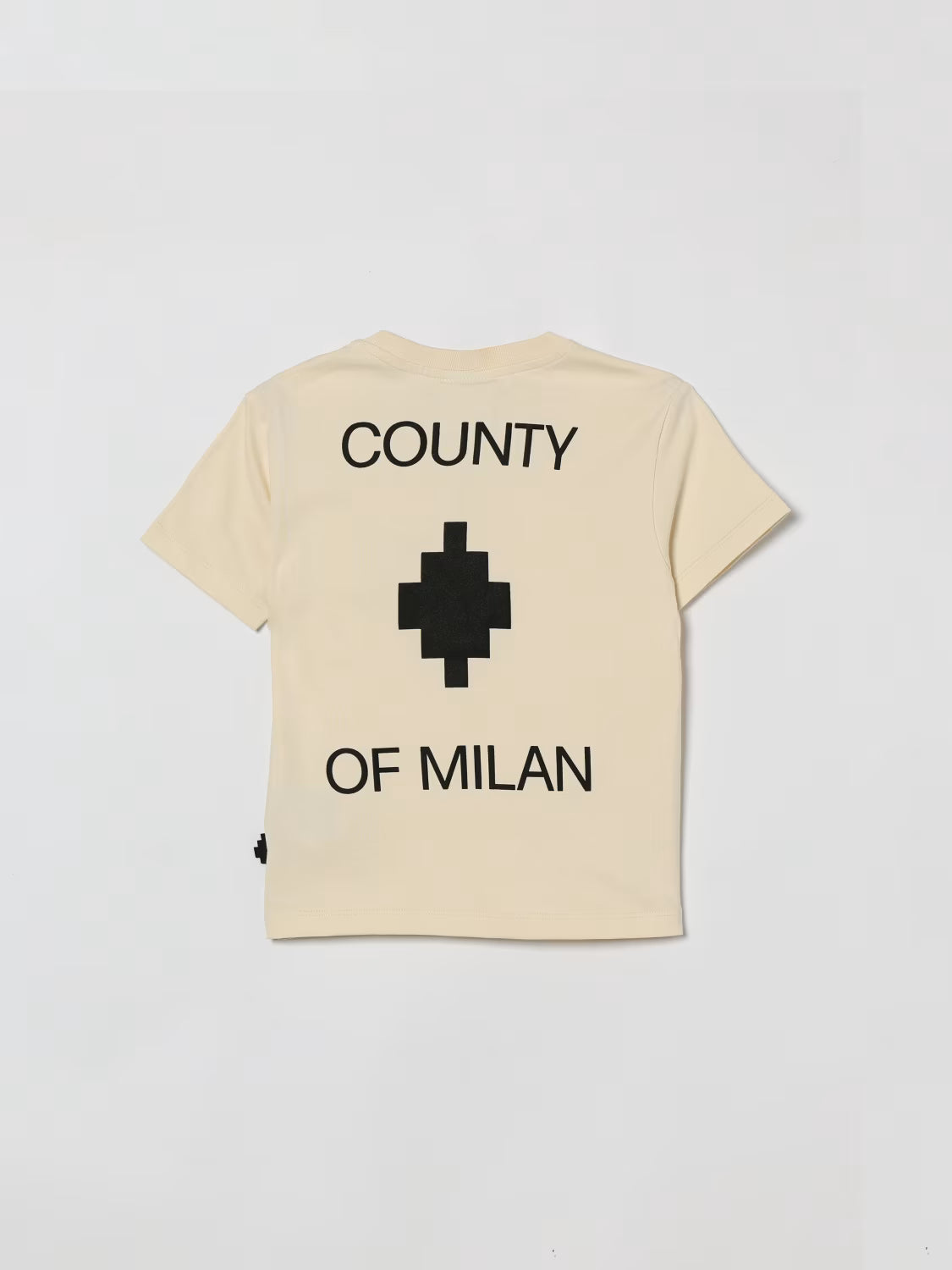 T-SHIRT BEIGE CON LOGO SUL RETRO MARCELO BURLON