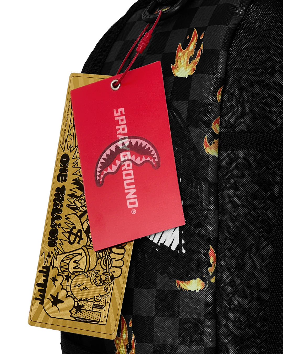 ZAINO SCRIBBLE FIRE CHECK BACKPACK SPRAYGROUND
