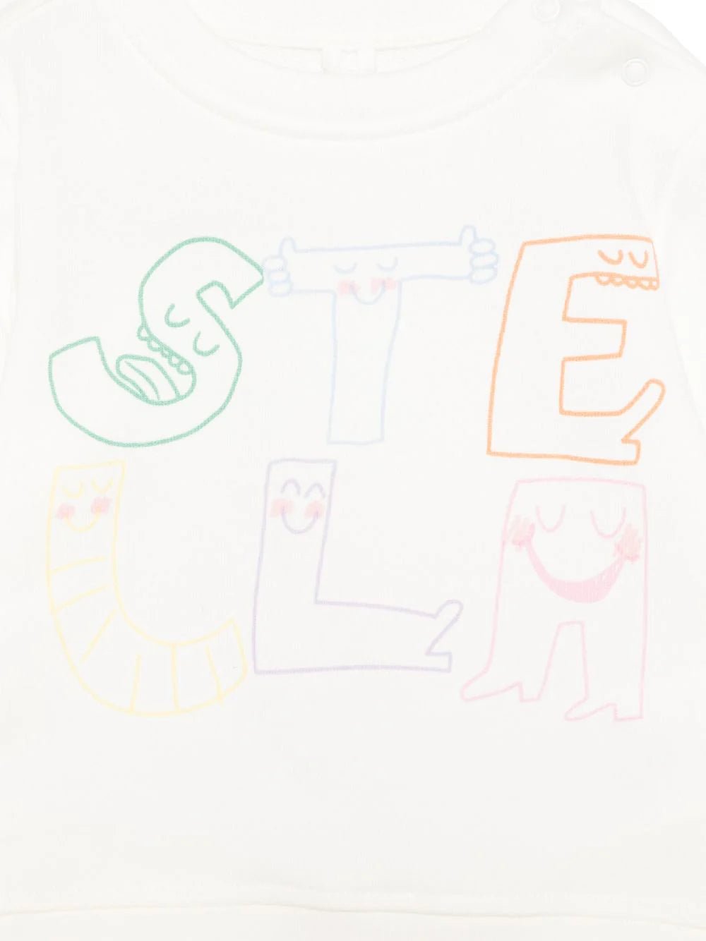 FELPA BIANCA CON LOGO MULTICOLOR STELLA MCCARTNEY - Angel Luxury