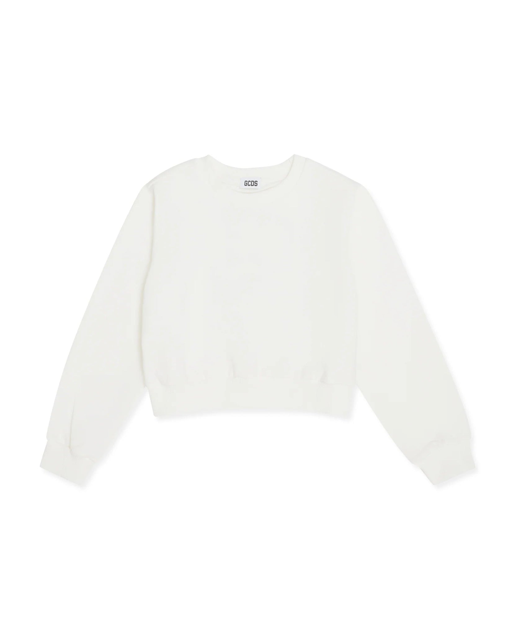 FELPA BIANCA CON LOGO SUL RETRO GCDS - Angel Luxury