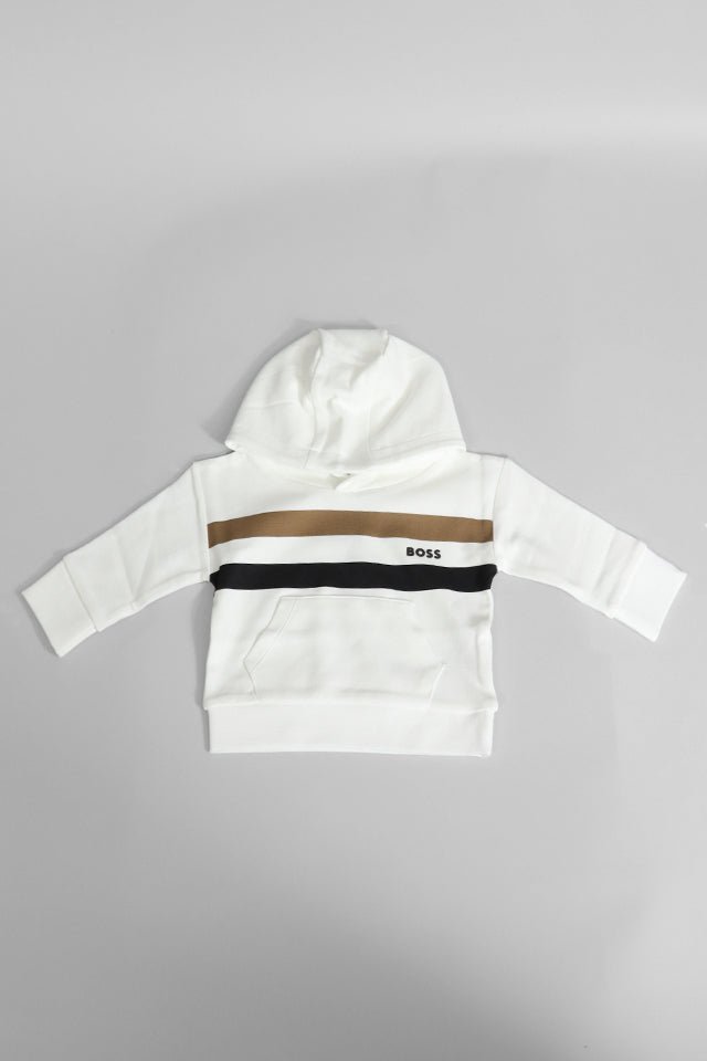 Felpa con cappuccio Hugo Boss bianco - Angel Luxury