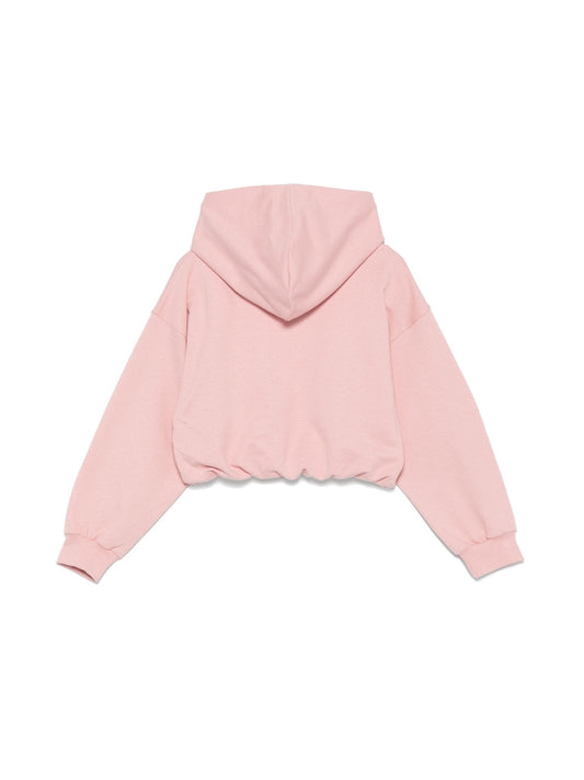 FELPA CON CAPPUCCIO ROSA ELISABETTA FRANCHI - Angel Luxury