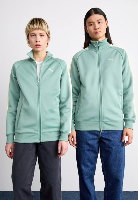 FELPA CON ZIP VERDE PUMA - Angel Luxury