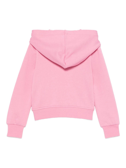 FELPA ROSA CON CAPPUCCIO CON LOGO BIANCO DIESEL - Angel Luxury