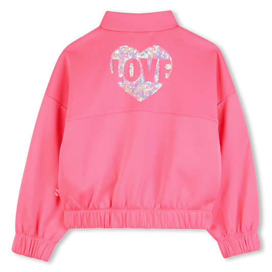 FELPA ROSA CON STAMPA SUL RETRO BILLIEBLUSH - Angel Luxury
