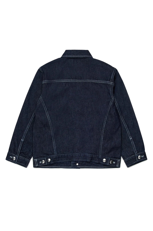 GIACCA IN DENIM CON TASCHE SUL PETTO E LOGO MARNI - Angel Luxury