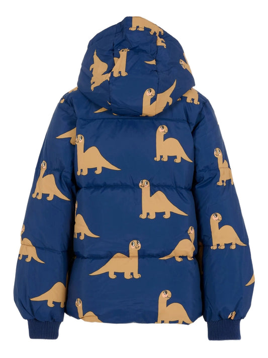 GIUBBINO BLU CON STAMPA DINOSAURO MINI RODINI - Angel Luxury