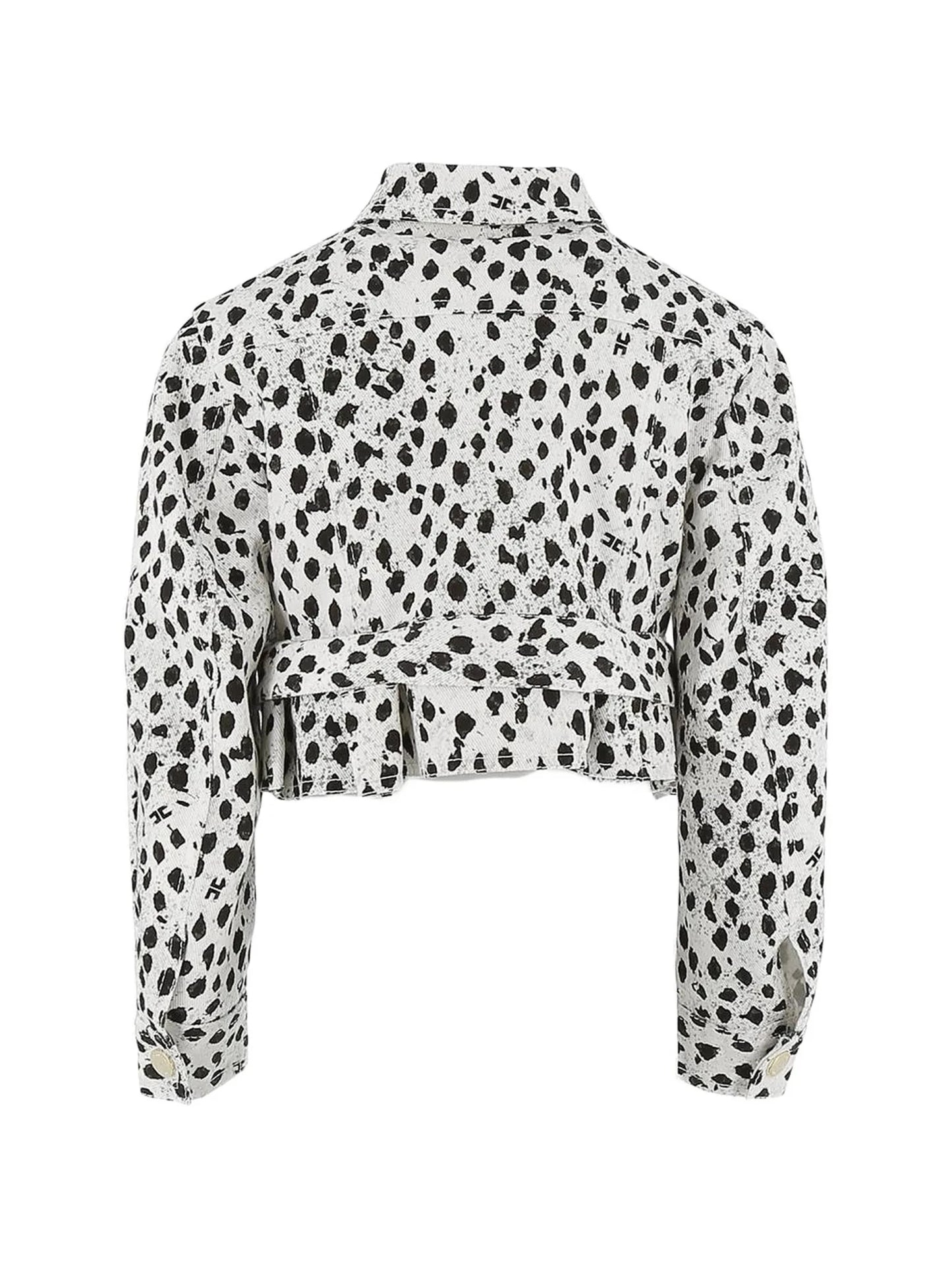 GIUBBINO MACULATO BIANCO E NERO ELISABETTA FRANCHI - Angel Luxury