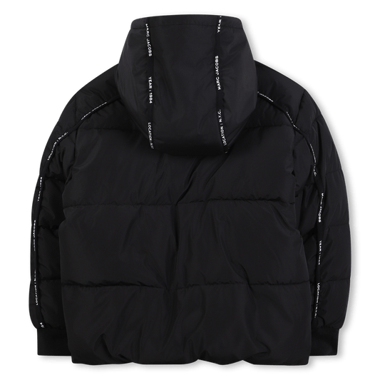 GIUBBINO NERO CON BANDE SUL RETRO CON LOGO MARC JACOBS - Angel Luxury