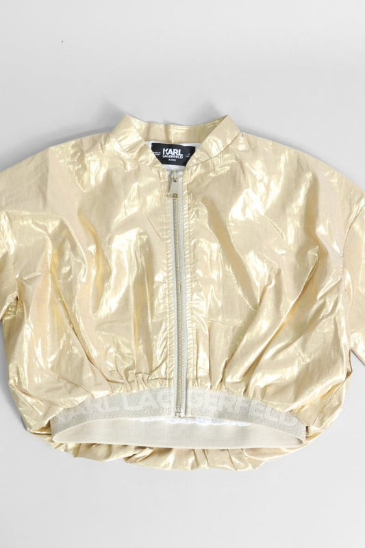 Giubbotto Karl Lagerfeld oro satinato - Angel Luxury